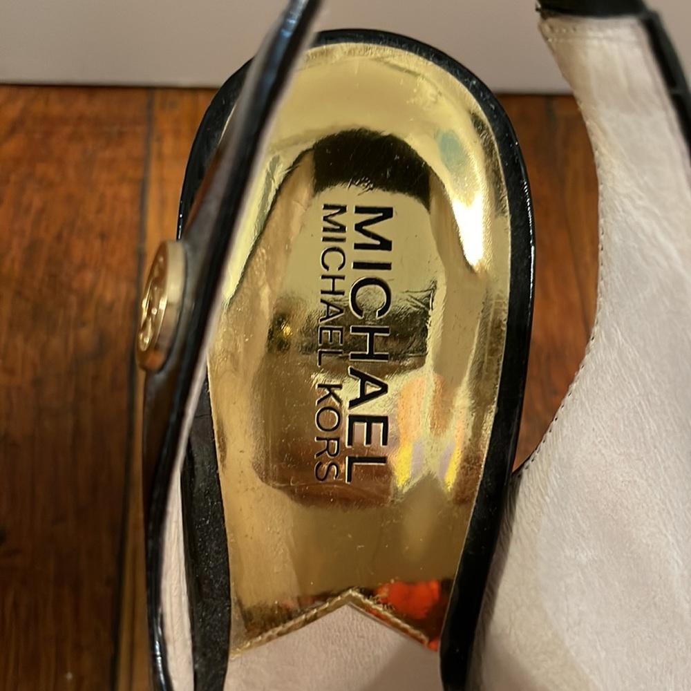 Michael Kors Patent Leather Slingback Heels - Picture 3 of 7